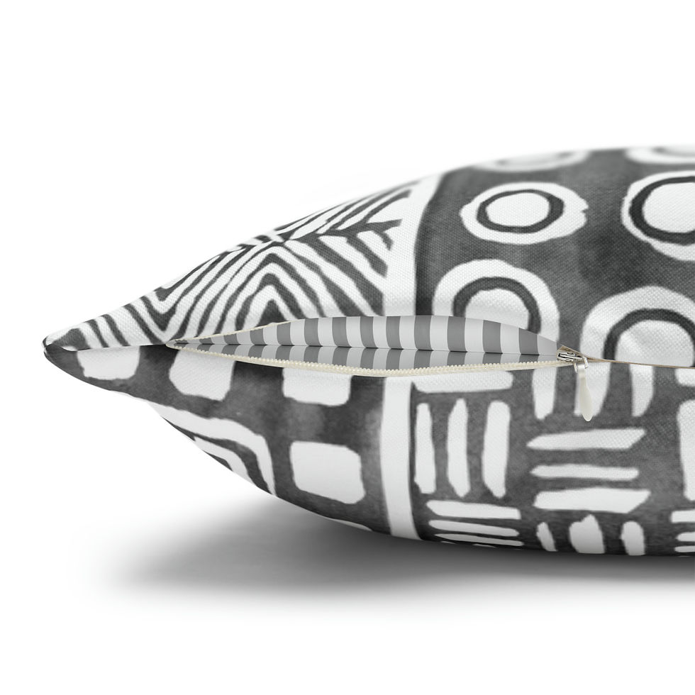 Thumbnail: Circles and Shapes #28  Spun Polyester Square Pillow Case