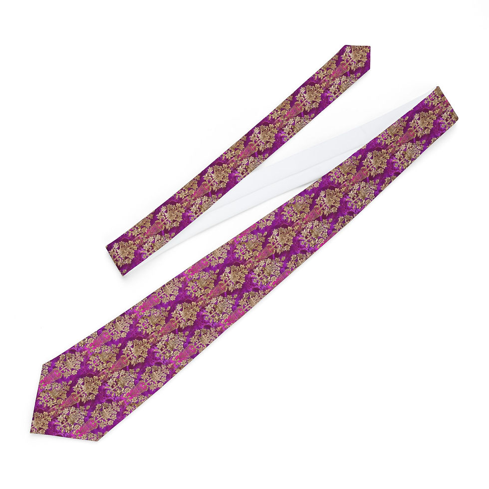 Indian brocade necktie 