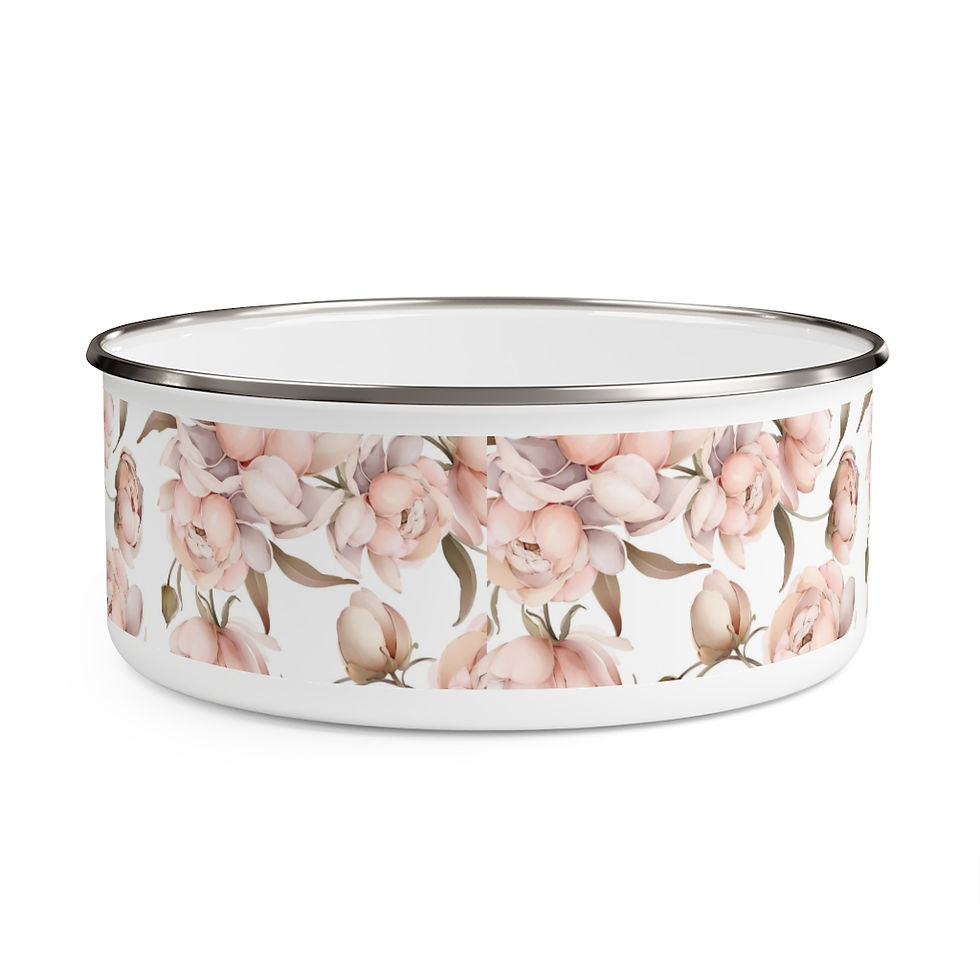 Thumbnail: Peony Bliss Enamel Bowl
