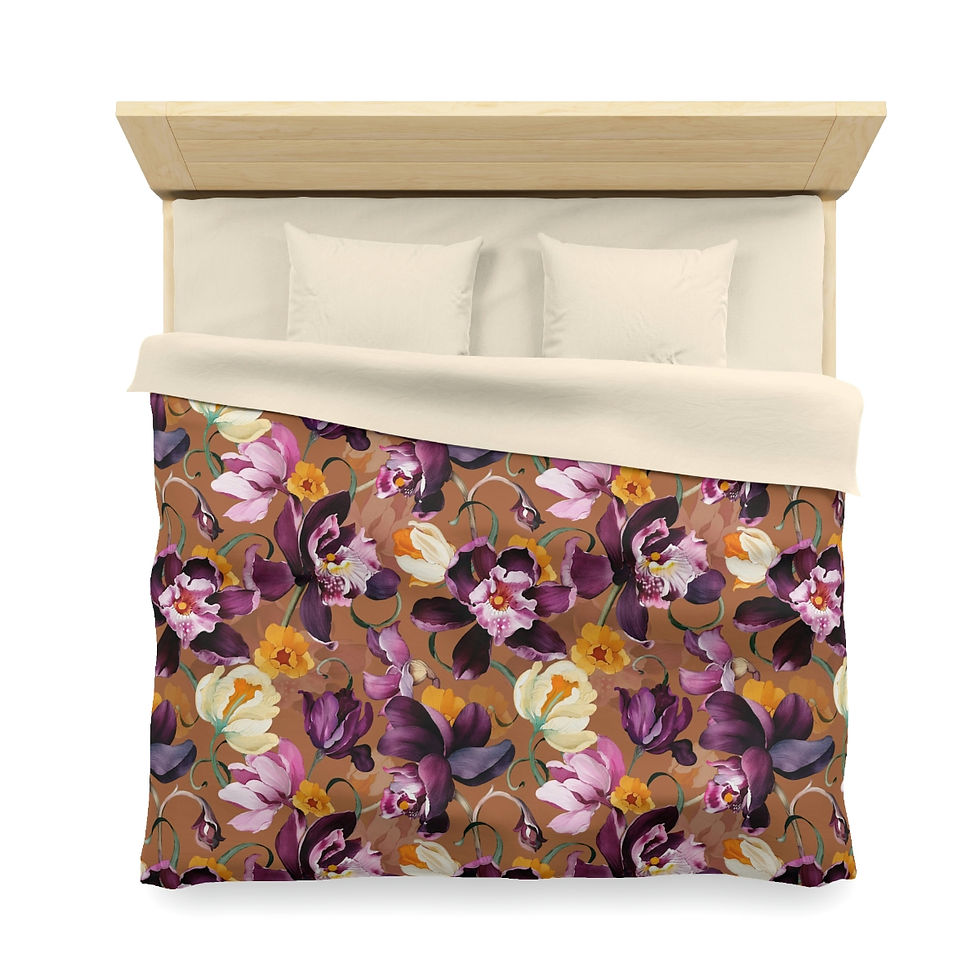 Thumbnail: Purple Iris Microfiber Duvet Cover
