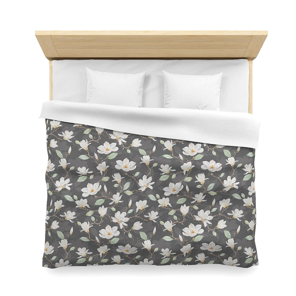 Thumbnail:  Magnolia (Forest Green)  Microfiber Duvet Cover
