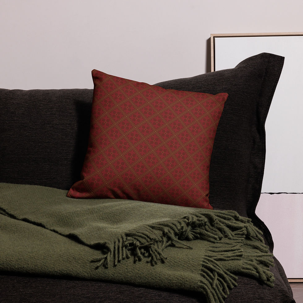 Thumbnail: William Morris Carmine and Gold Premium Pillow