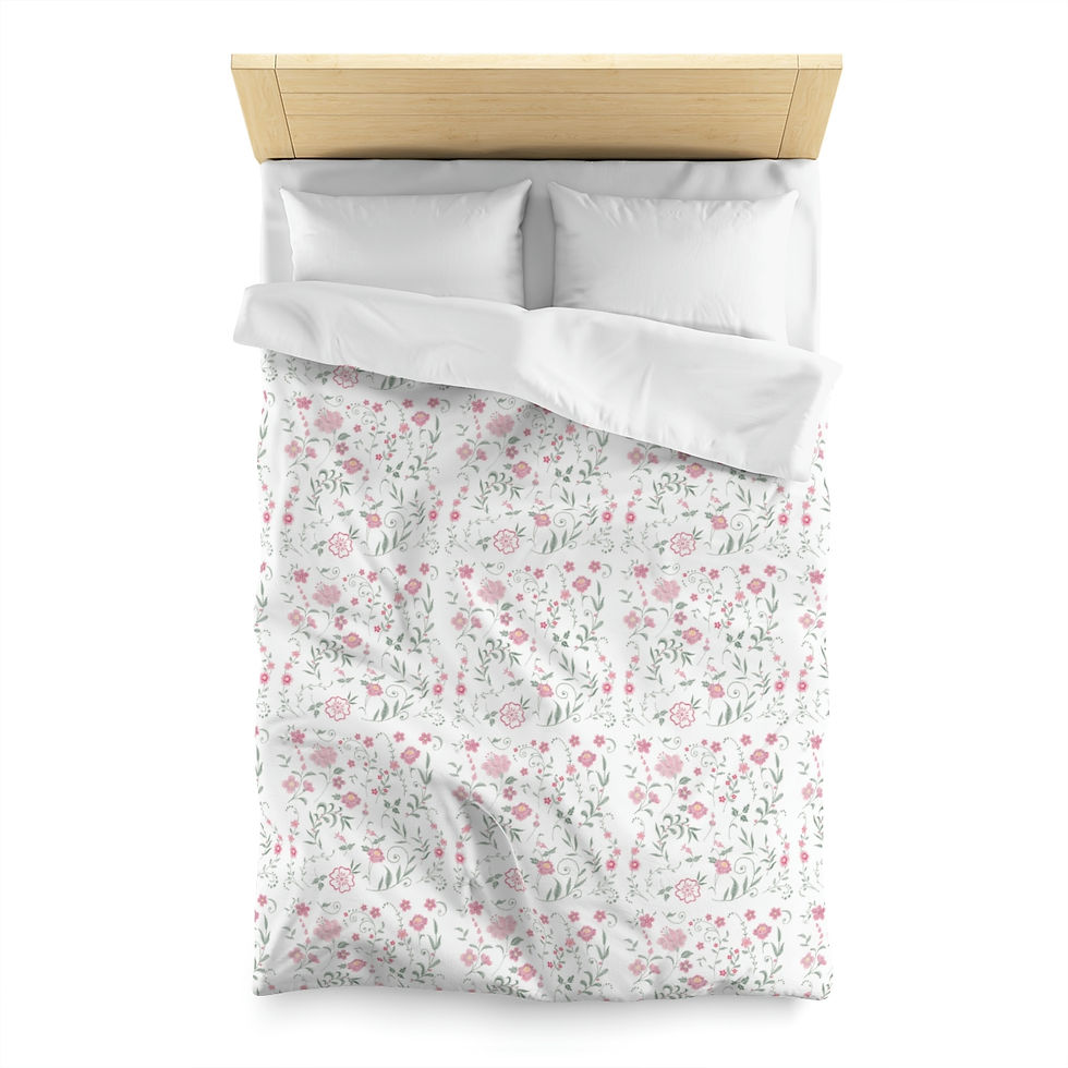 Thumbnail: Ukrainian Embroidery 2 Microfiber Duvet Cover