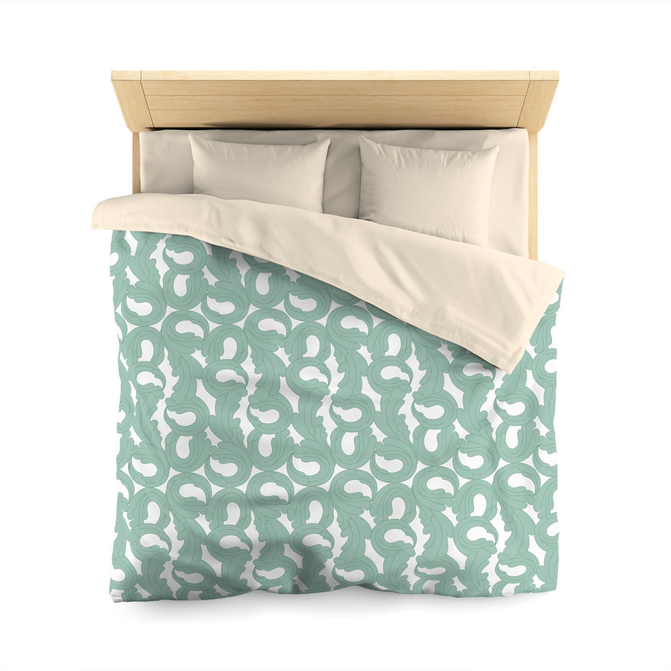 Thumbnail: Iceplant Boho Chic Microfiber Duvet Cover 