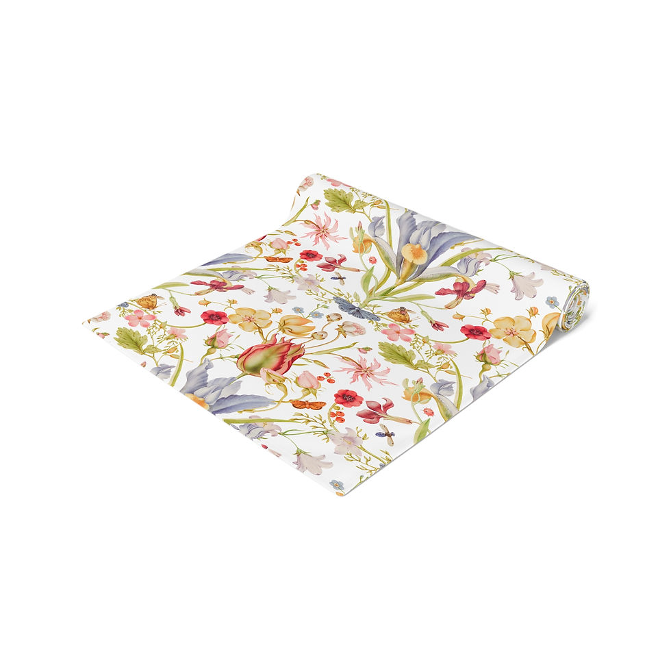 Thumbnail: Floral Table Runner, Elegant  Table Décor