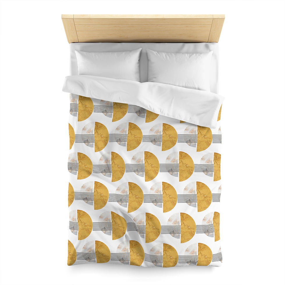 Thumbnail: Golden Microfiber Duvet Cover 