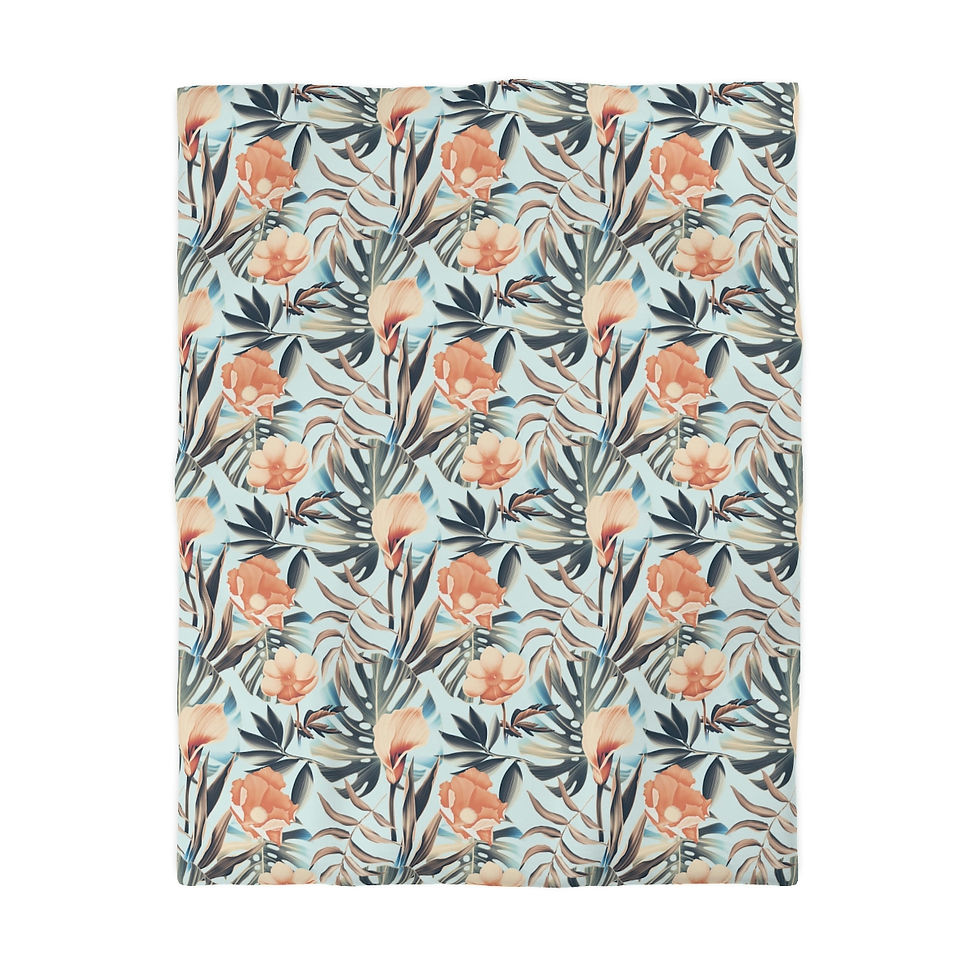 Thumbnail: Tula Palm Microfiber Duvet Cover