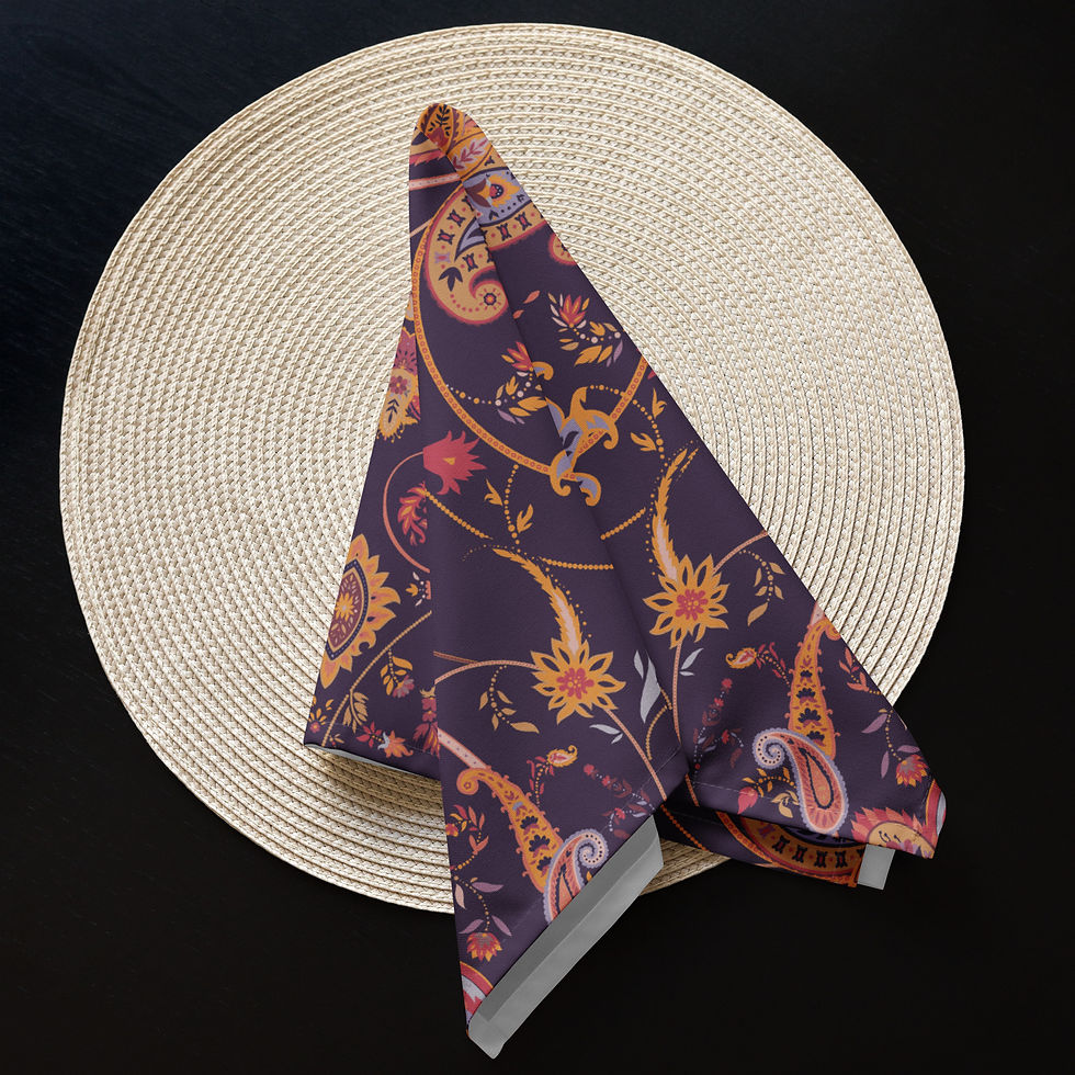 Thumbnail: Tealee Cloth napkin set copy