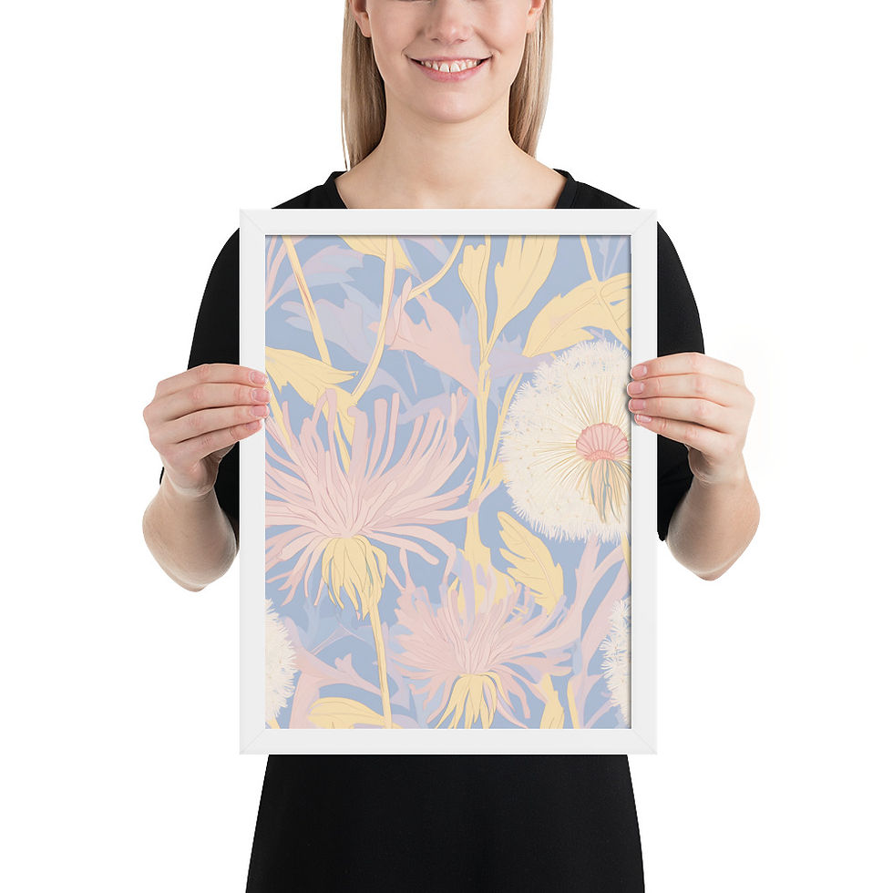 Thumbnail: Enchanted Art Novu Framed poster