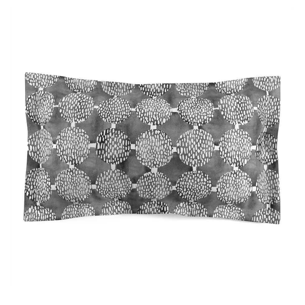 Thumbnail: Circles and Shapes Microfiber Pillow Sham