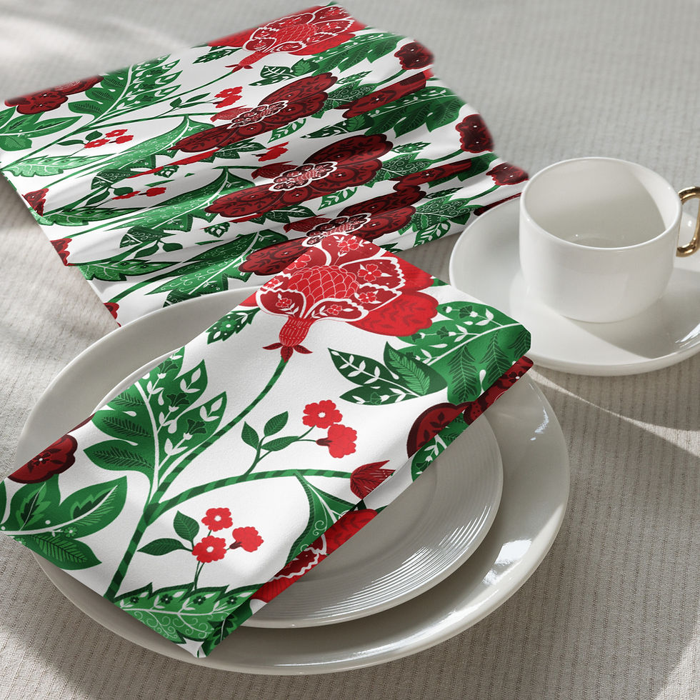 Christmas Colors Cloth napkin set