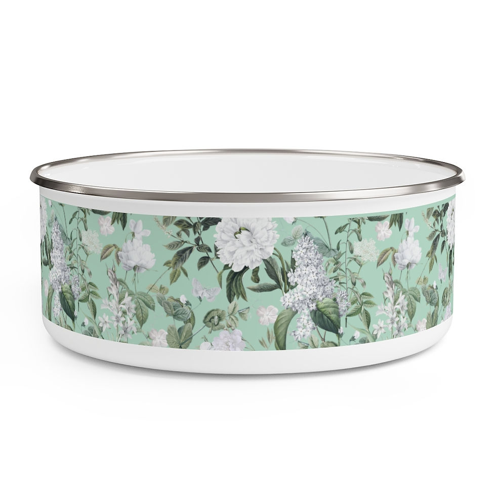 Thumbnail: Lush Green (spring green)Enamel Bowl