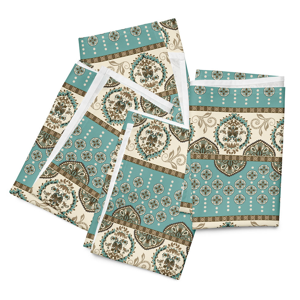 Thumbnail: Ethnic Detail Cloth napkin set