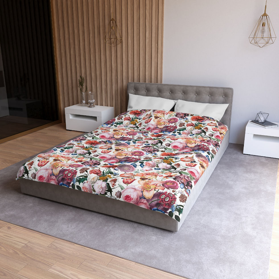 Thumbnail: Blooming Couture Microfiber Duvet Cover 