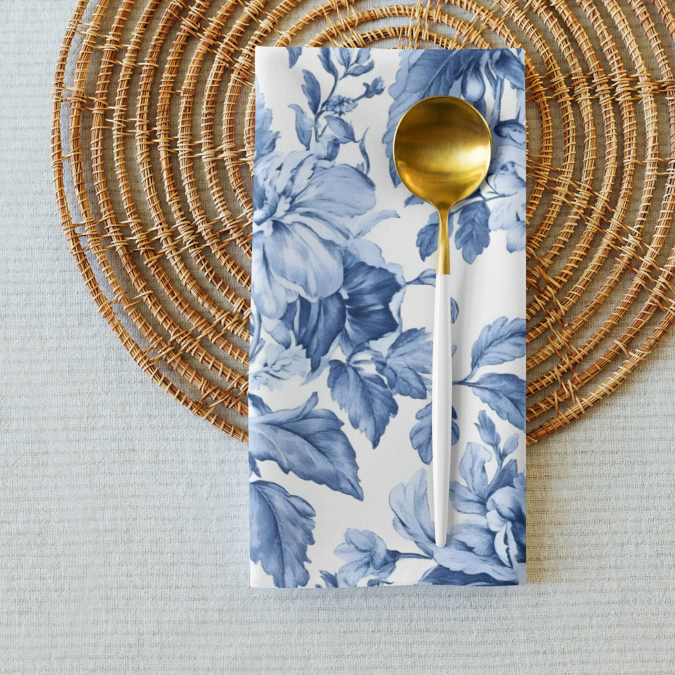 Thumbnail: Toile de Jouy Cloth napkin set