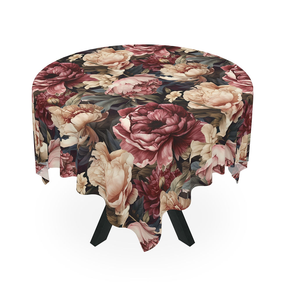 Thumbnail: Autumn Floral ColorsTablecloth for Dining