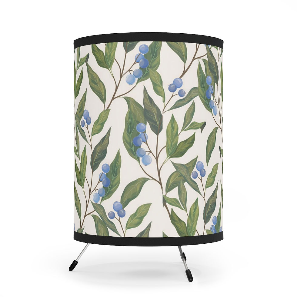 Thumbnail: Leaves and Flowers Tripod Lamp