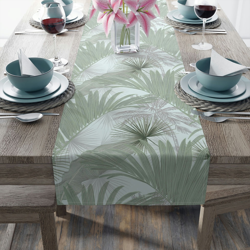 Thumbnail: Sandy Palms Table Runner (Cotton, Poly)
