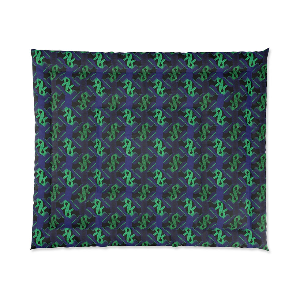 Thumbnail:  Bohemian Jungle Comforter - Cozy Floral Pattern for Home Decor