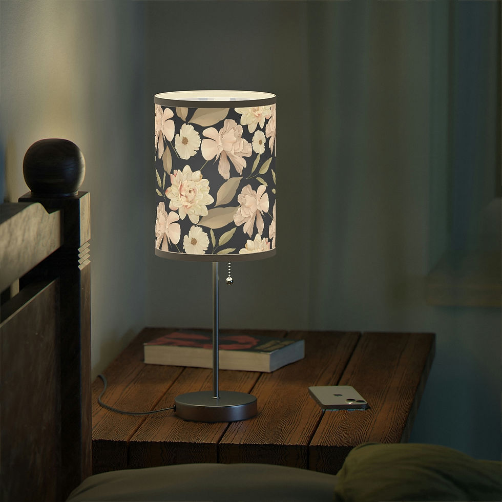 Thumbnail: White Roses Lamp on a Stand, US|CA plug