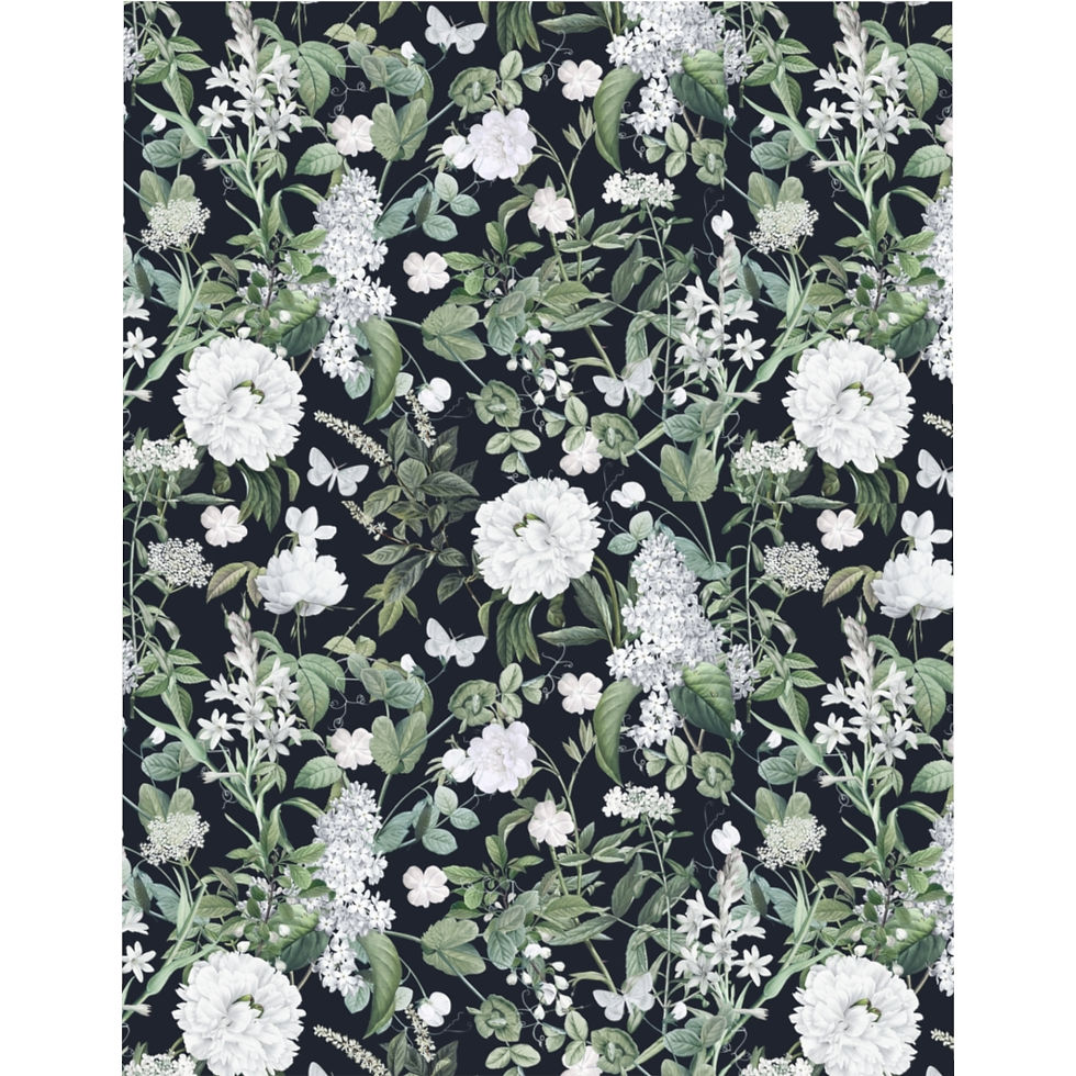 Thumbnail: Lush Greens (Midnight) Microfiber Duvet Cover
