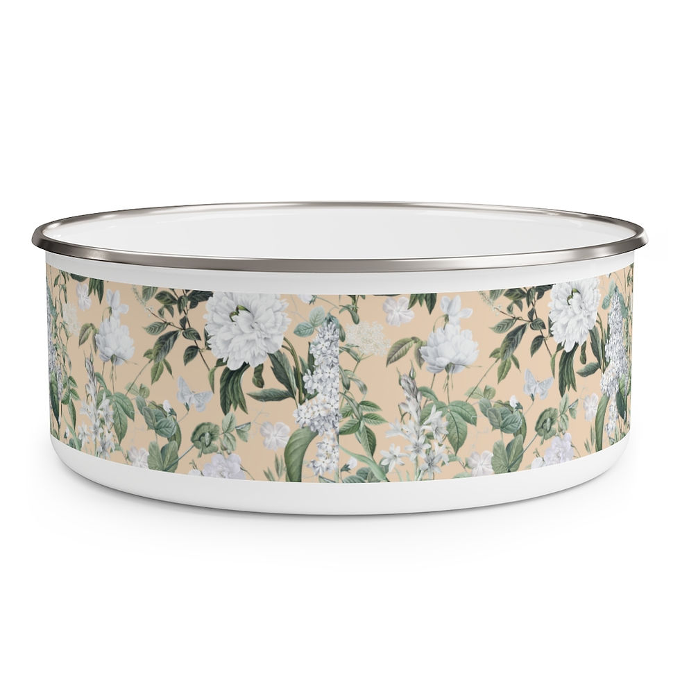 Thumbnail:  Lush Green (blush)Enamel Bowl