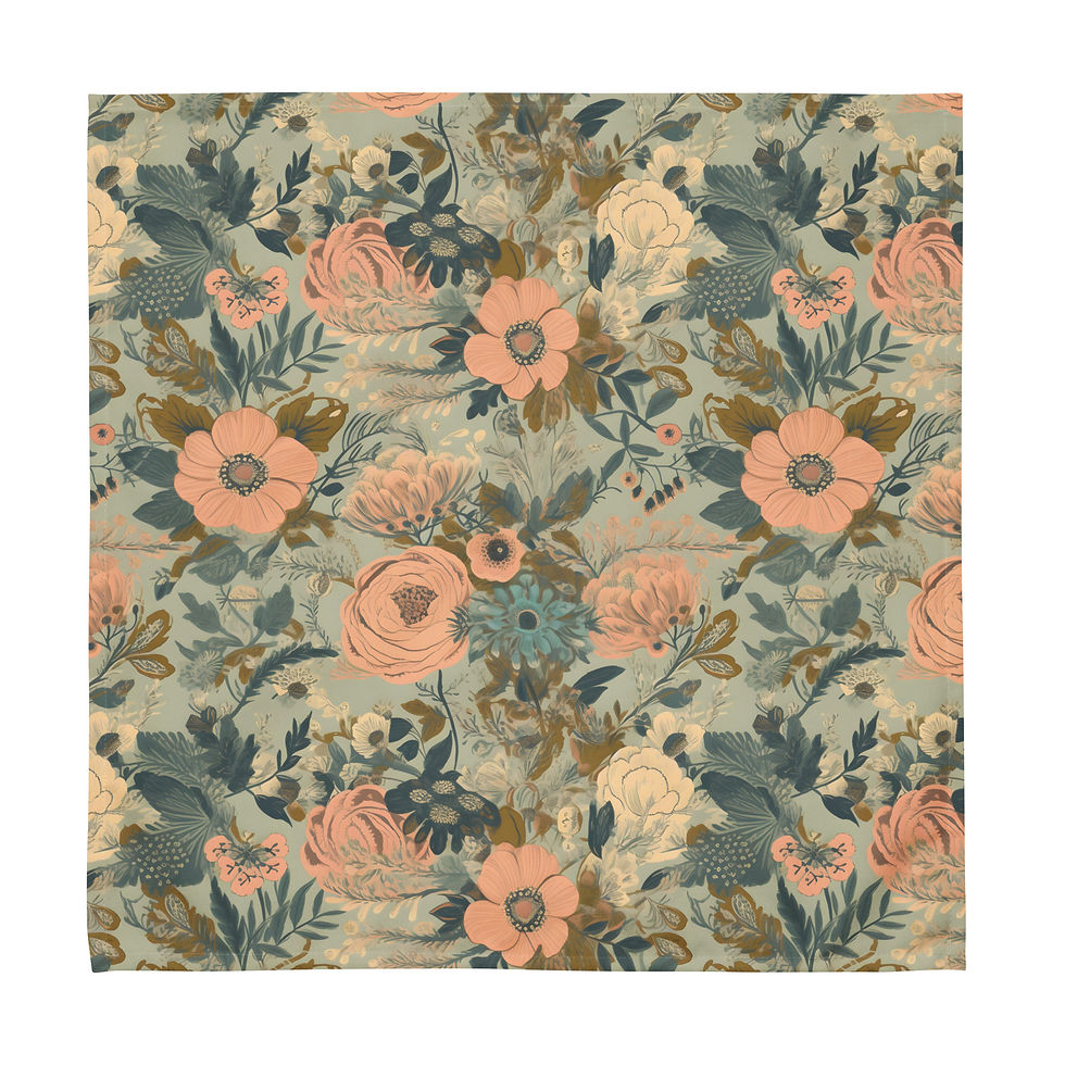 Thumbnail: Autumn Flowers Cloth napkin set