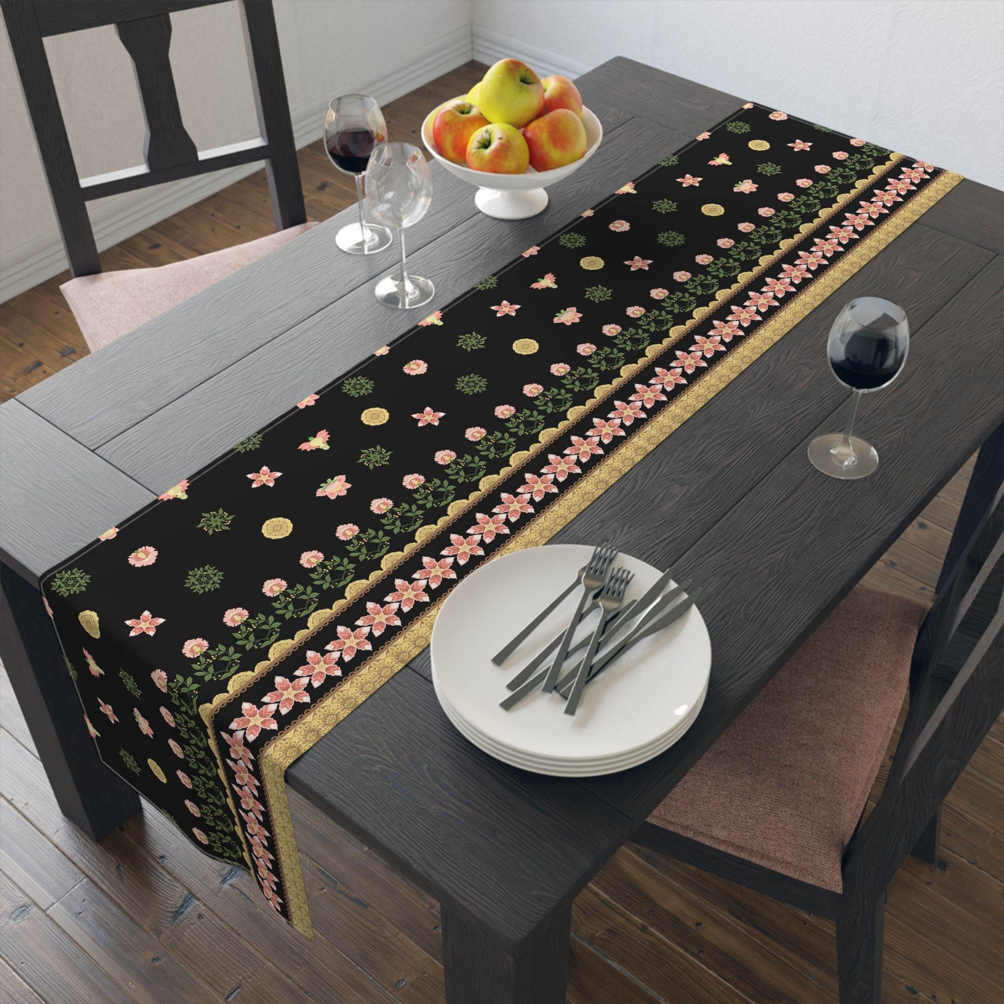 Tree of Life India Table Runner (Cotton, Poly)