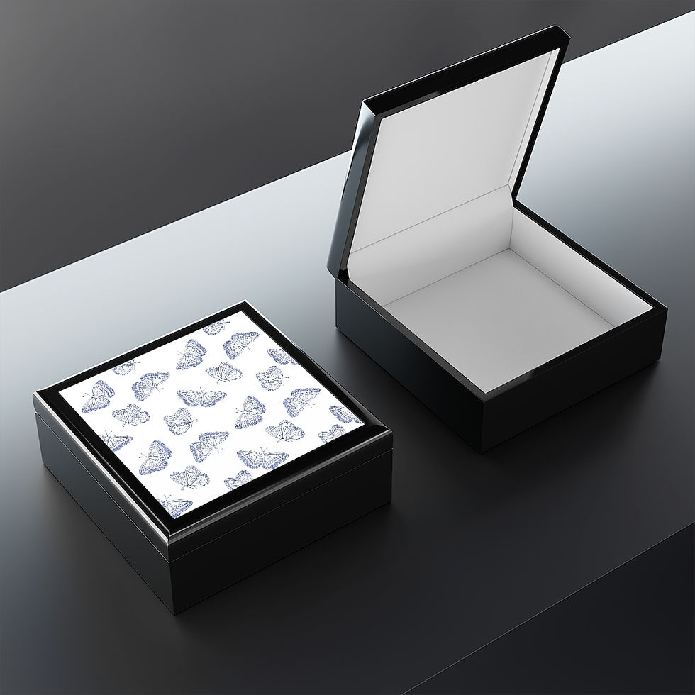 Thumbnail: Chinoiserie Butterflies Jewelry Box