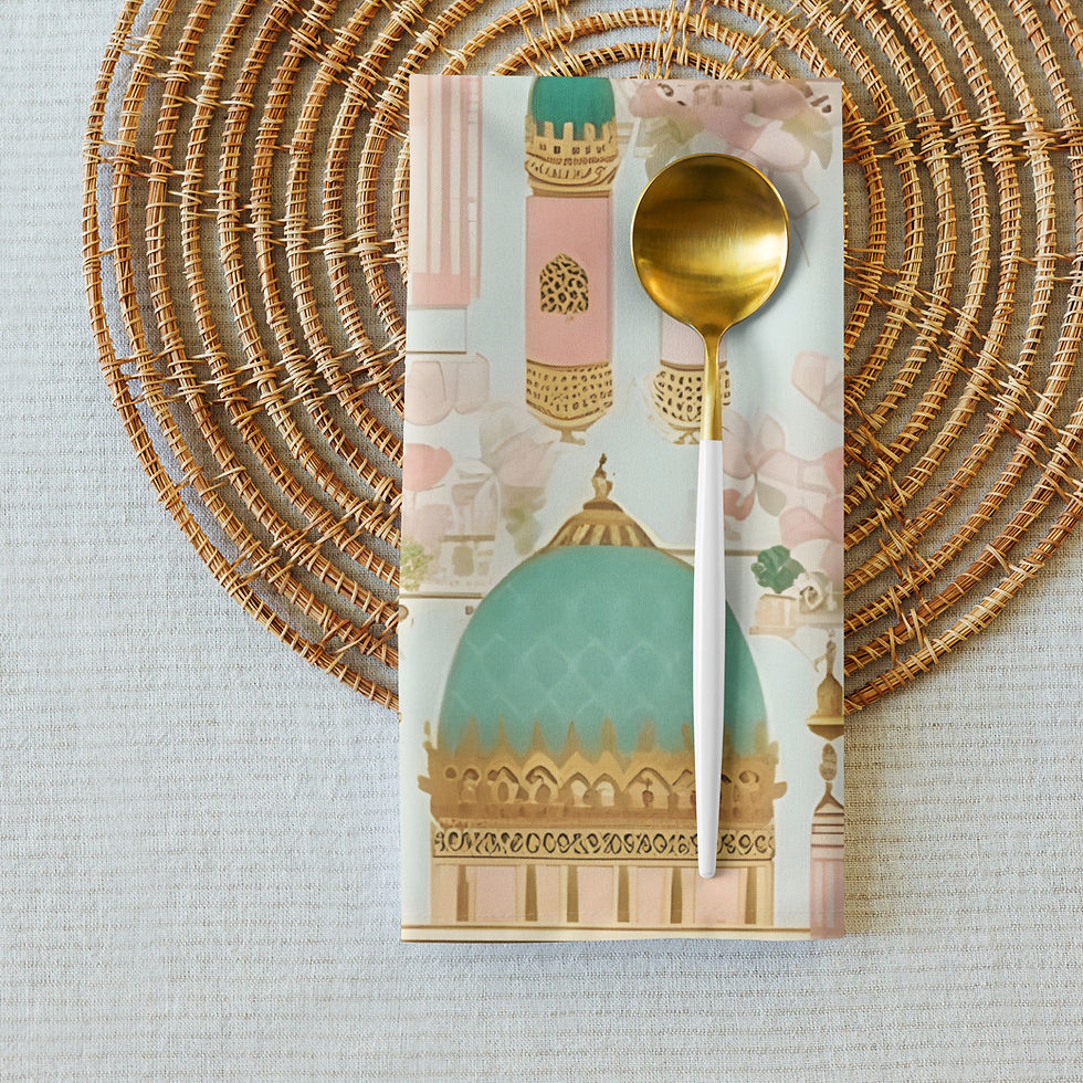 Thumbnail: Indian Cultural Architecture Lines Cloth napkin set