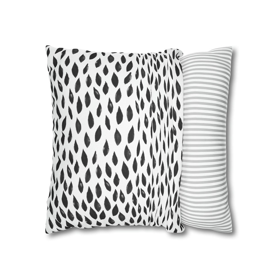 Thumbnail: Circles and Shapes #26  Spun Polyester Square Pillow Case