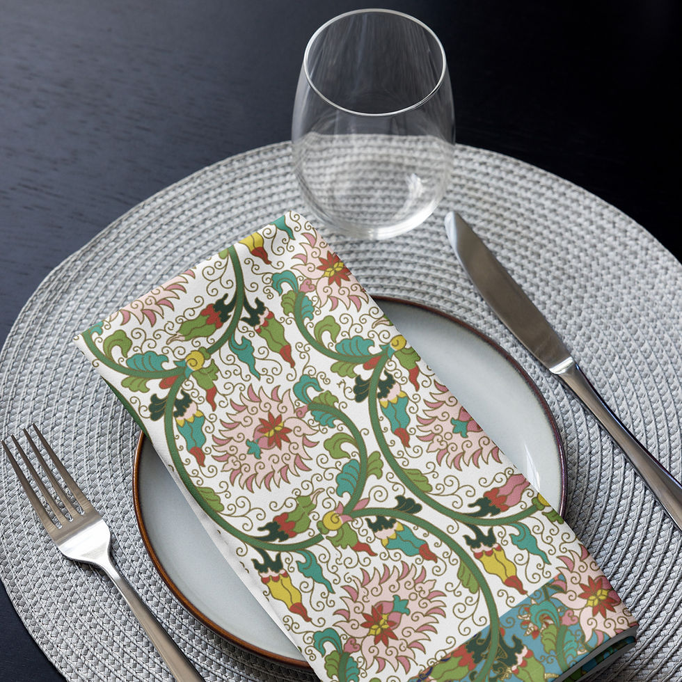 Thumbnail: Colorful Chinese 2 Cloth napkin set
