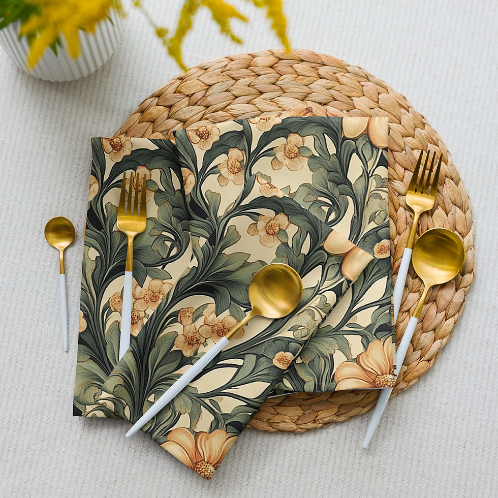 Thumbnail: Golden Rhapsody Cloth napkin set