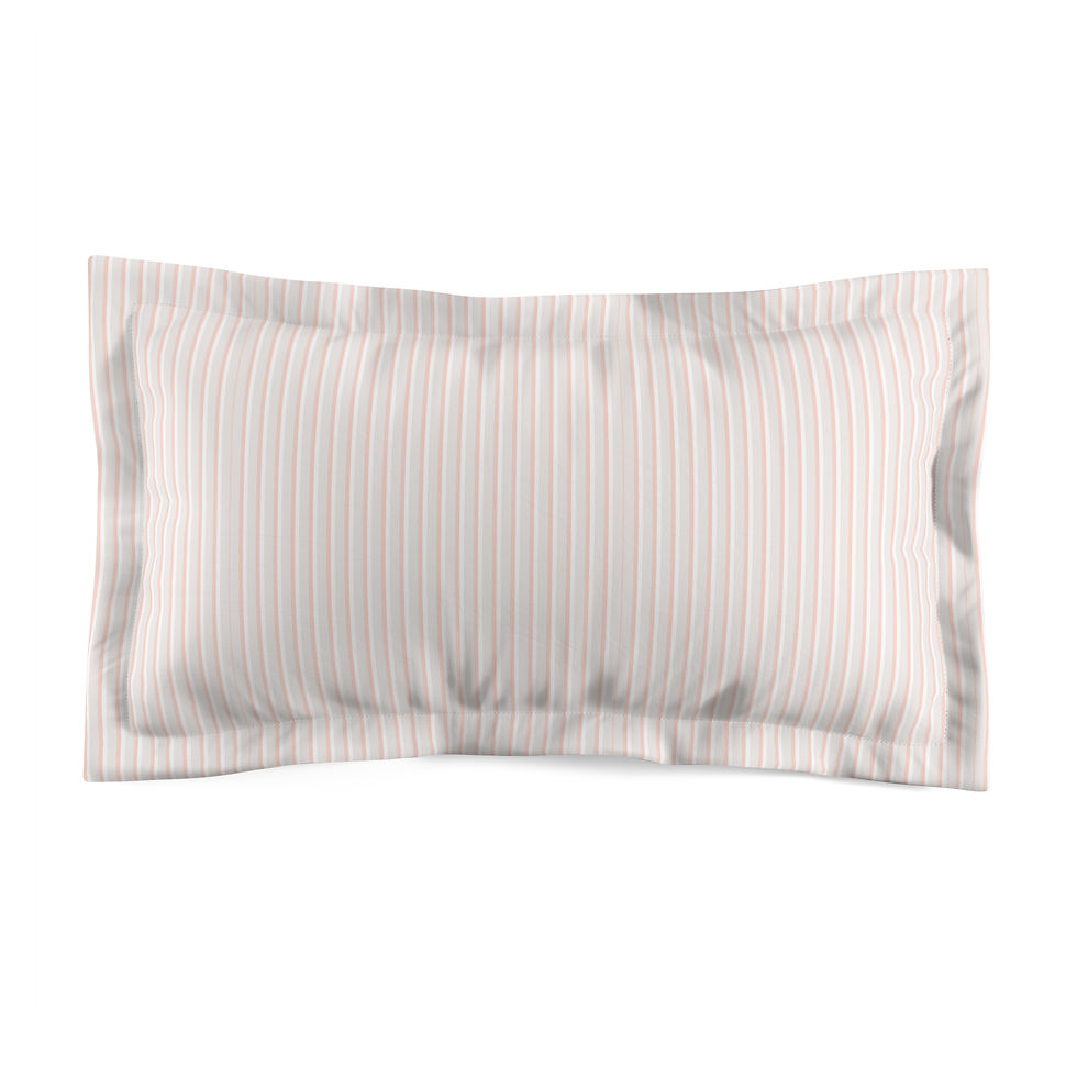 Thumbnail: Carina Elegant Striped Microfiber Pillow Sham for Cozy Home Decor