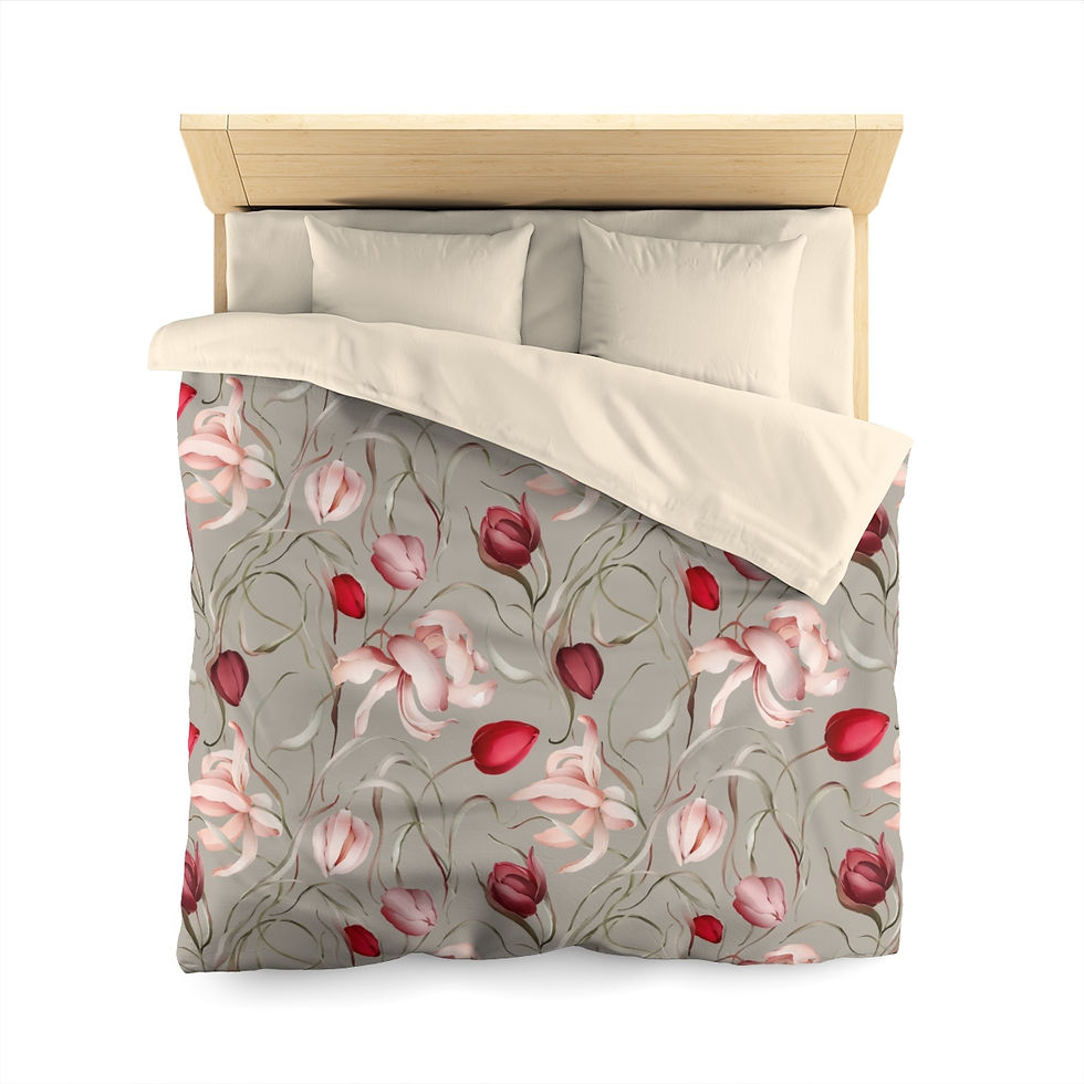 Thumbnail: Sulė Tulip Microfiber Duvet Cover