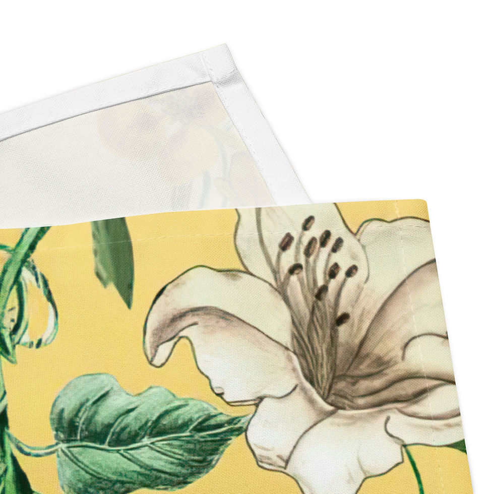 Thumbnail: Yellow Meadow Cloth napkin set