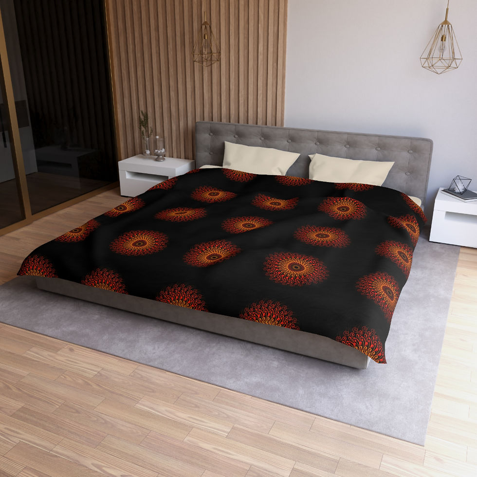 Thumbnail: Sunburst Bohemian Microfiber Duvet Cover -