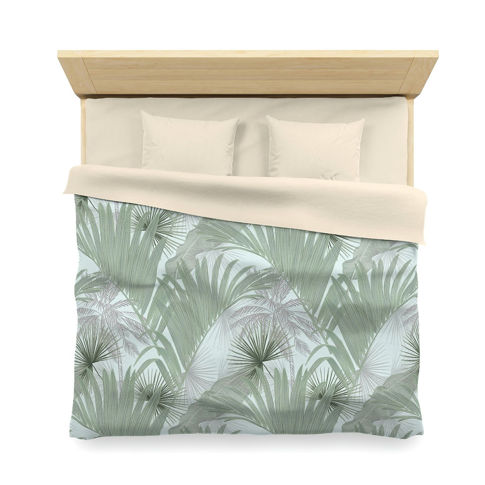 Thumbnail: Sandy Palms Microfiber Duvet Cover