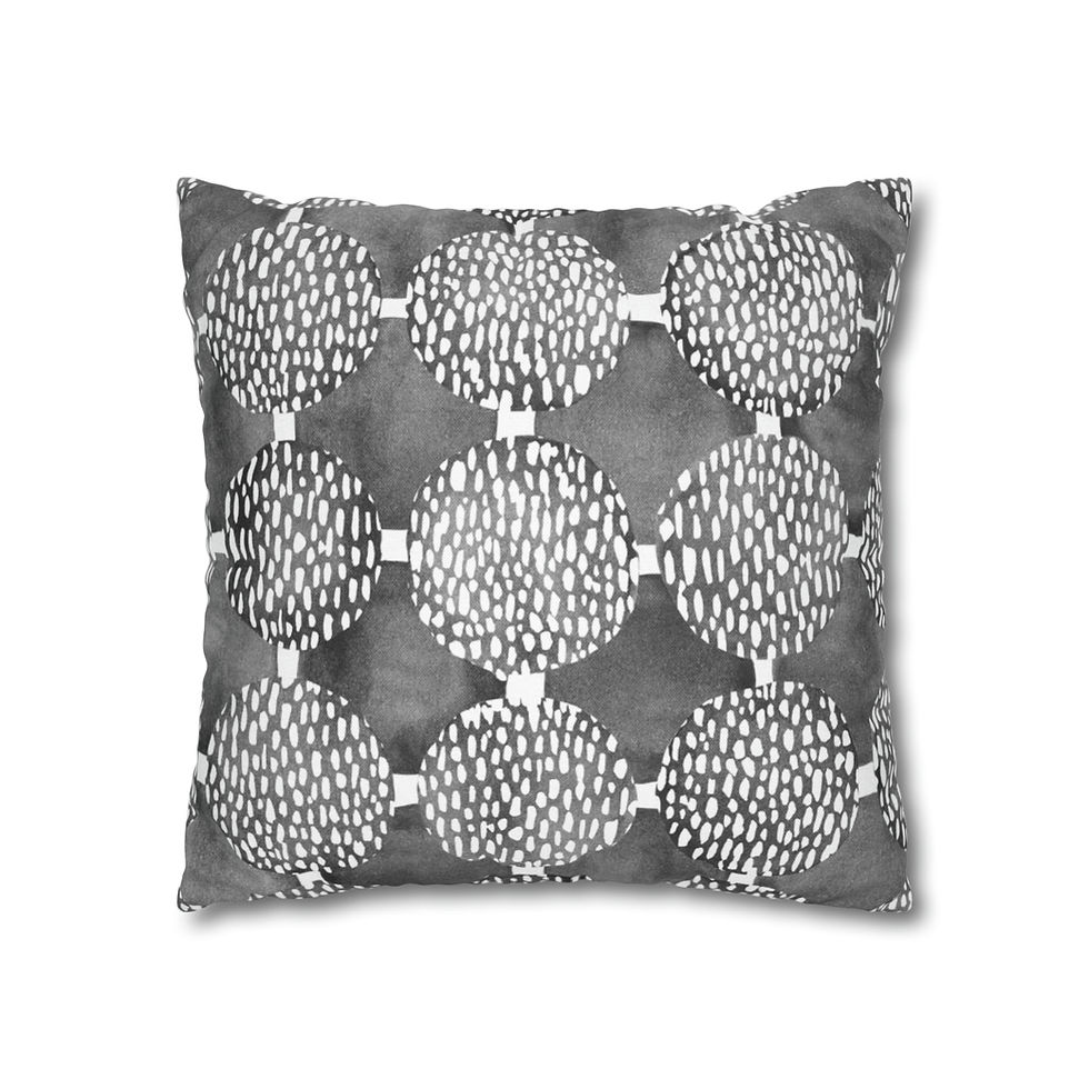 Thumbnail: Circles and Shapes  #30  Spun Polyester Square Pillow Case