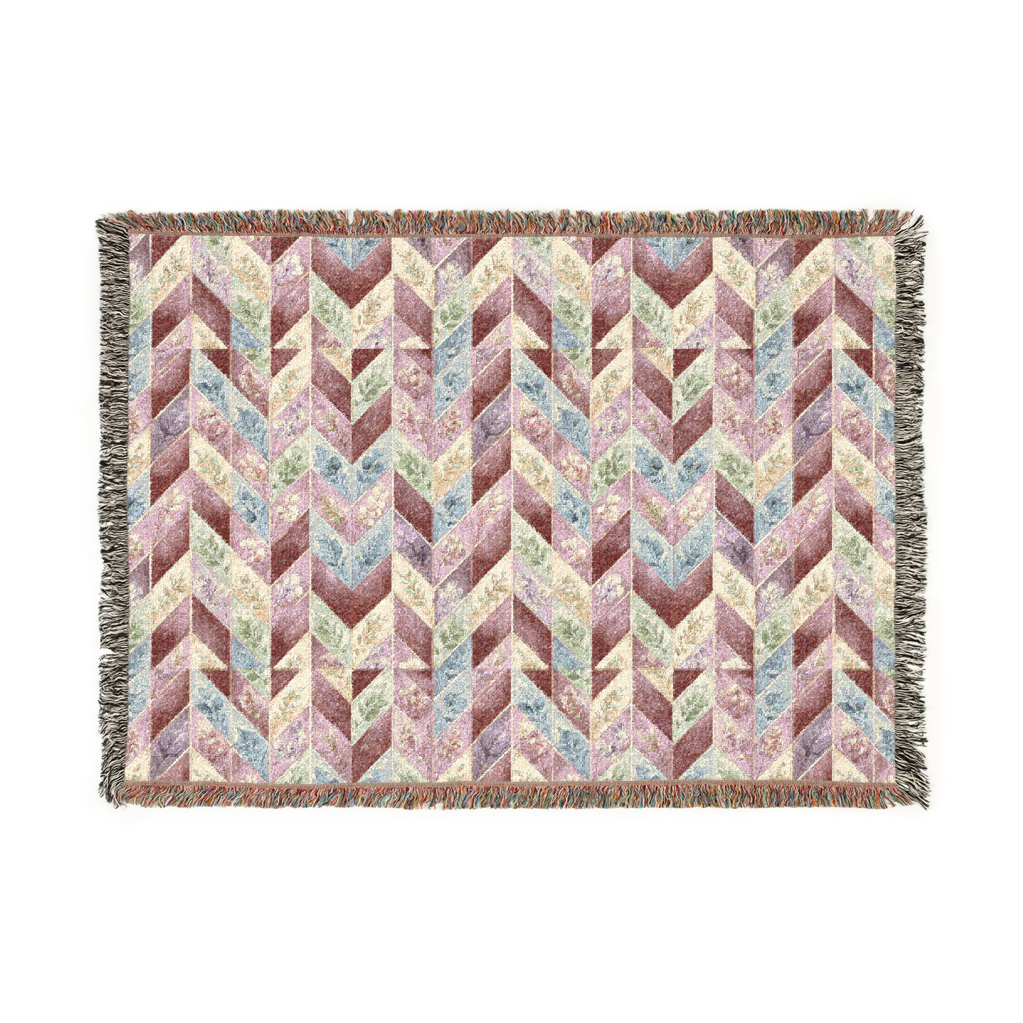 Colorful Block Woven Blanket