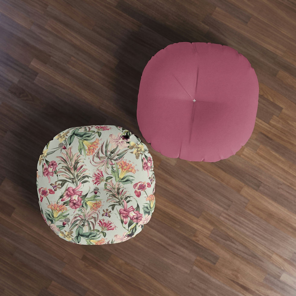 Thumbnail: Lovely Tufted Floor Pillow, Round