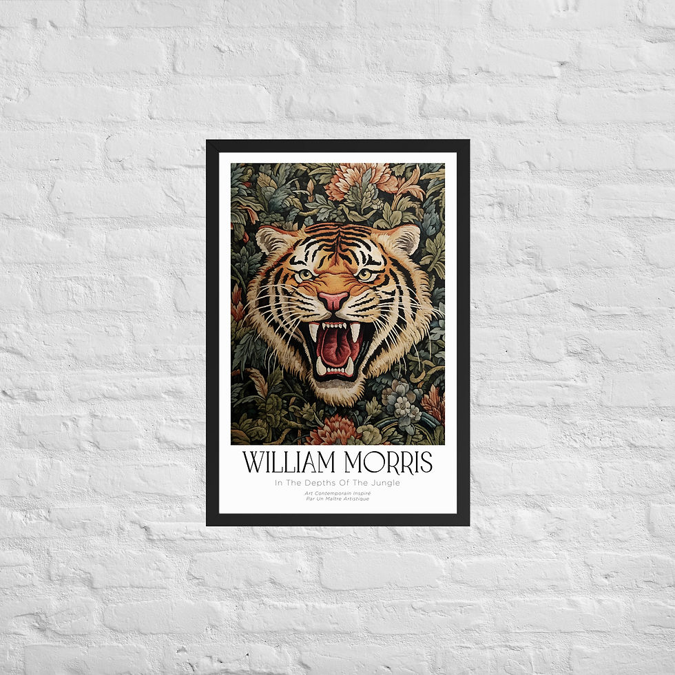 Thumbnail: William Morris Tiger Framed poster