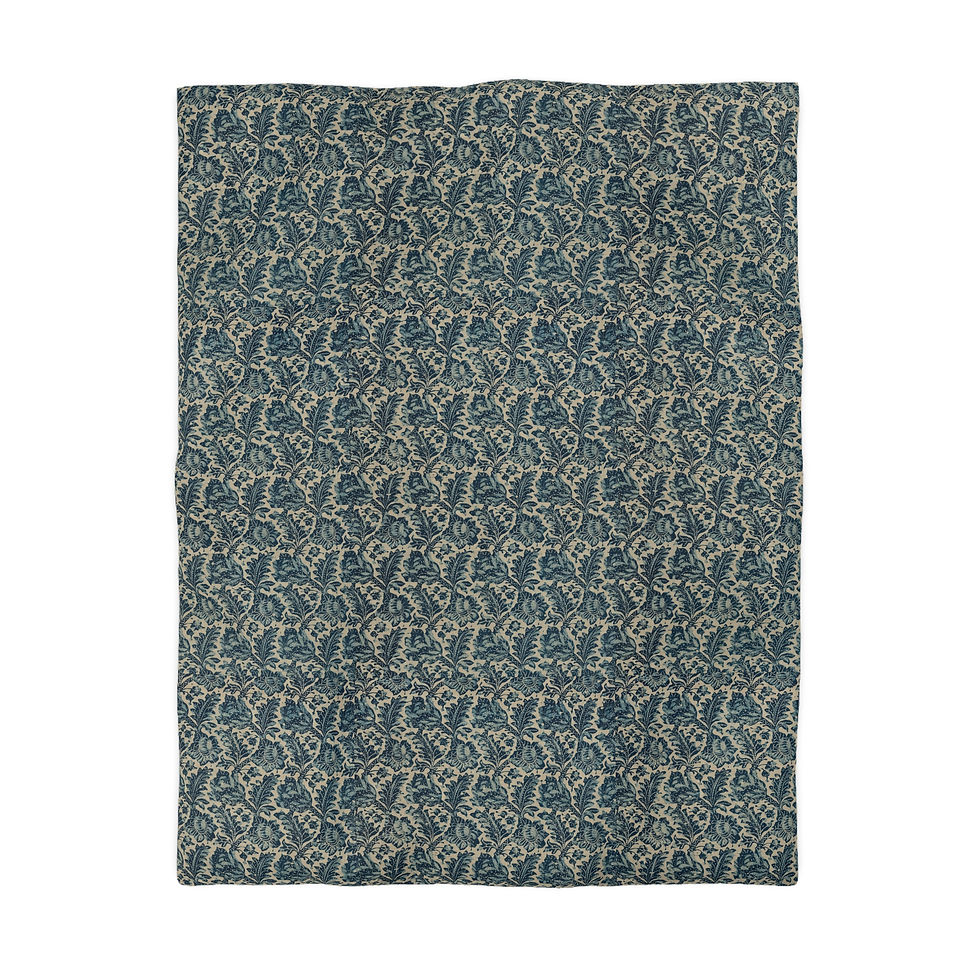 Thumbnail: Morris Patterned Microfiber Duvet Cover 