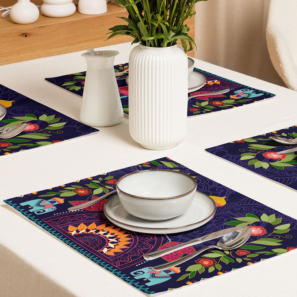 Thumbnail: Elephants in the Jungle Placemat Set