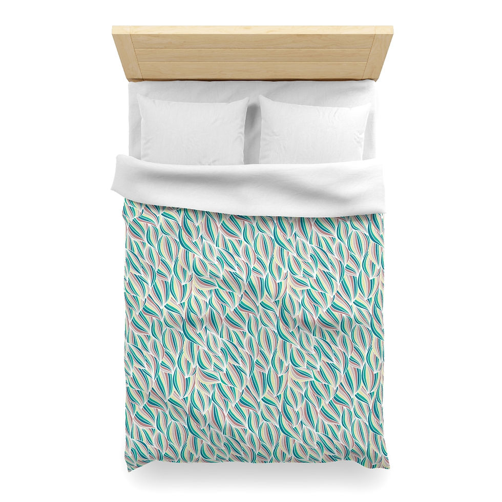 Thumbnail: Waves Microfiber Duvet Cover