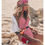 Thumbnail: Women Ruffle Striped One-piece Swimsuit