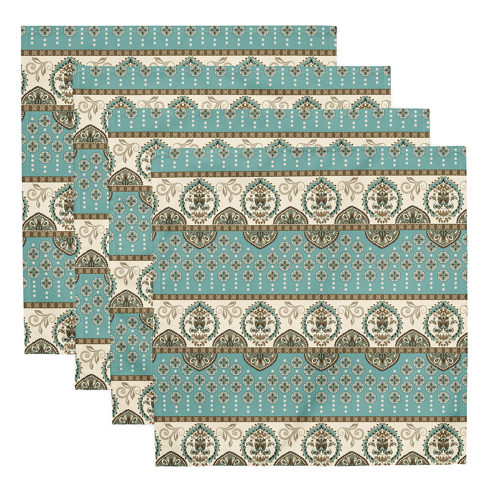 Thumbnail: Ethnic Detail Cloth napkin set
