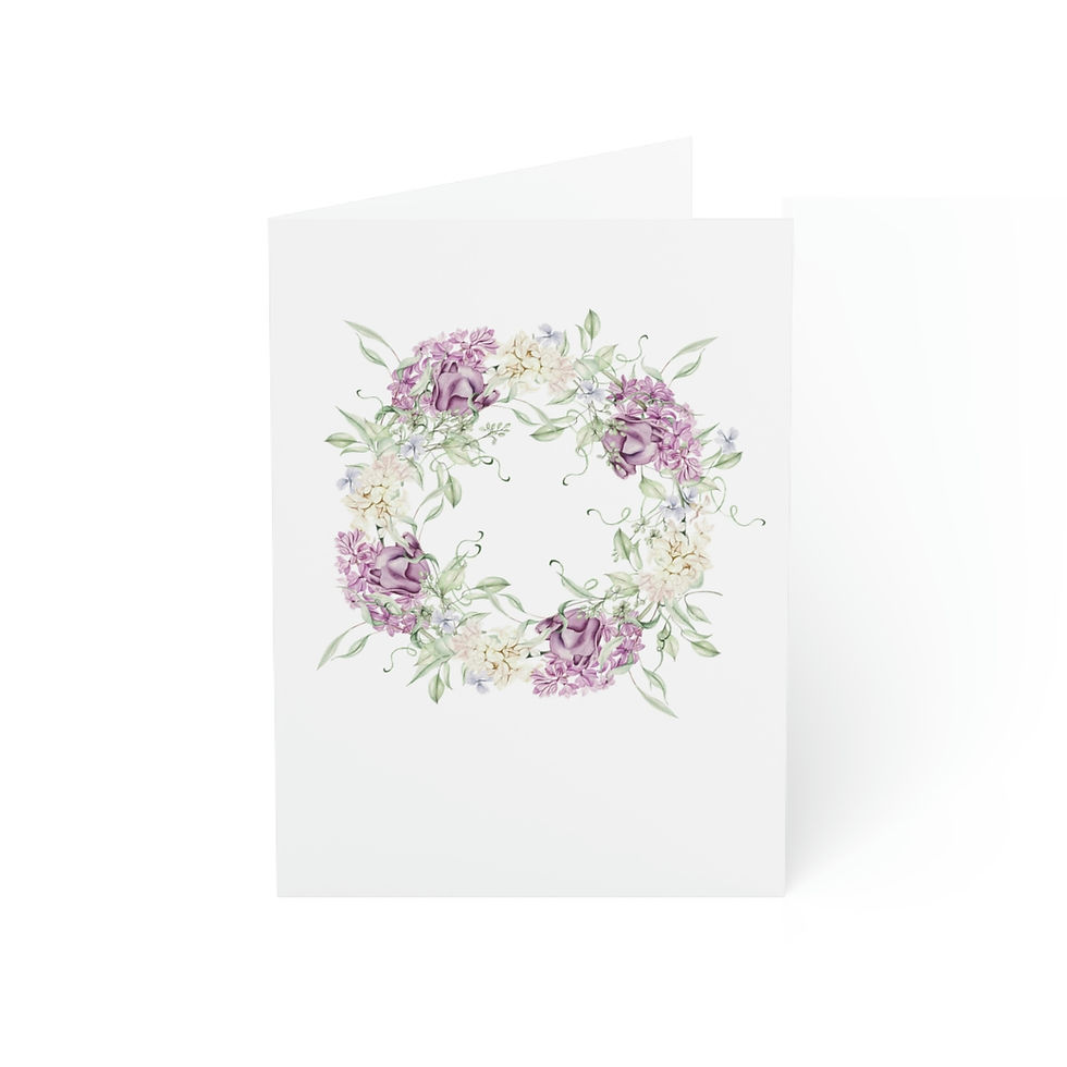 Thumbnail: Lilac Greeting Cards (1, 10, 30, and 50pcs)
