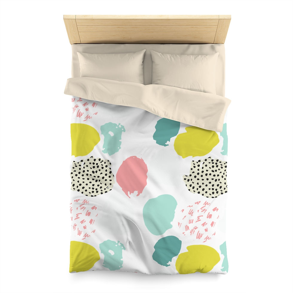 Thumbnail: Abstract 1 Microfiber Duvet Cover