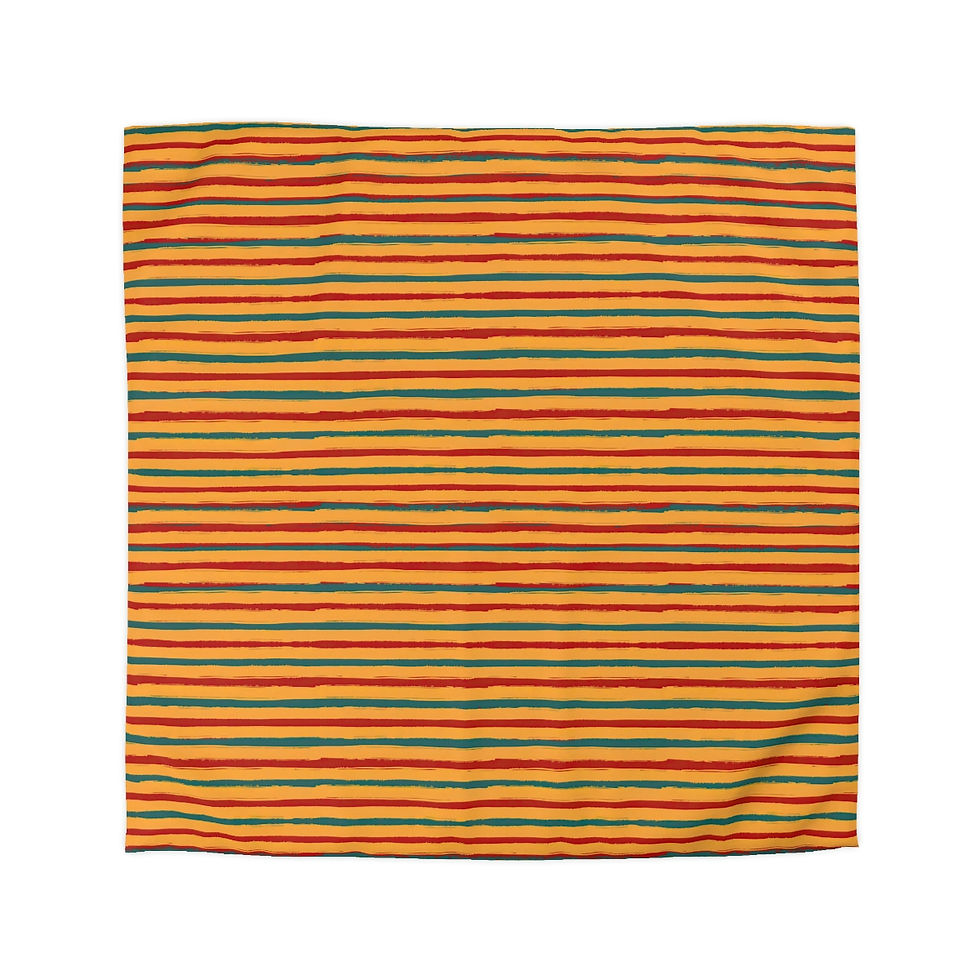 Thumbnail: Summer Stripes Microfiber Duvet Cover